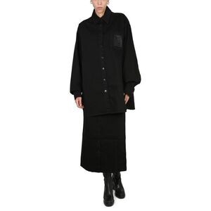 RAF SIMONS Structured Button-Front Midi Skirt Women BLACK Skirts